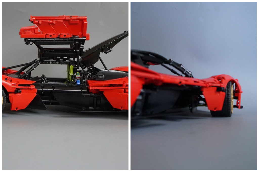 Mỗi chi tiết đều được chế tác để tái hiện độ chính xác cơ học, từ động cơ V12 đến hệ thống lái hoạt động thật.